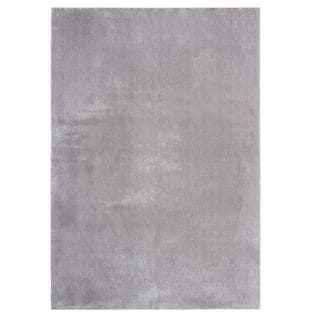 Tapis Uni Gris Clair Lavable Doux  - Loft Gris - 200x290 Cm