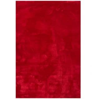 Tapis Uni Rouge Lavable Doux - Loft Rouge - 120x170 Cm
