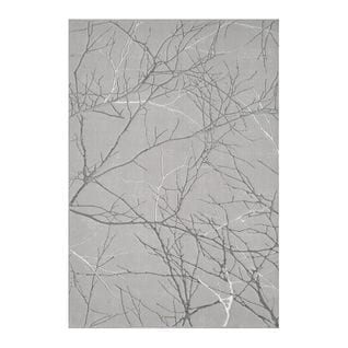 Tapis Marbre Gris Argenté - Dubai 55 - 170x120 cm