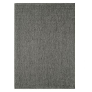 Tapis Extérieur Intérieur Tissé Uni Gris Anthracite - Bahamas - 230 x 160 cm