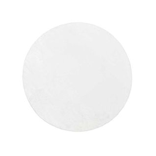 Tapis Uni Blanc Lavable Doux - Loft Blanc - 160x160 Cm