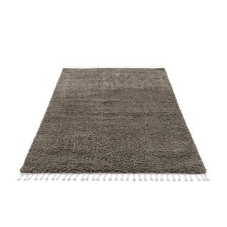 Tapis Shaggy Uni Gris Anthracite - Shaggy Pulpeuse 100 Gris - 80x150 Cm