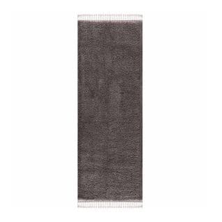 Tapis Shaggy Uni Gris Anthracite - Shaggy Pulpeuse 100 Gris - 80x300 Cm