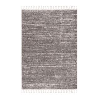 Tapis Shaggy Gris Crème - Shaggy Pulpeuse 524 Gris - 80x300 Cm