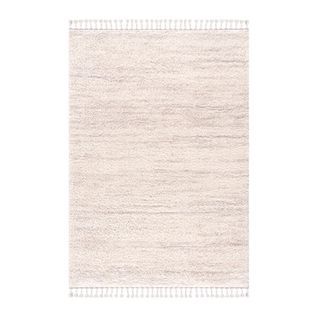 Tapis Shaggy Crème Gris - Shaggy Pulpeuse 524 Crème - 80x300 Cm