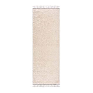 Tapis Shaggy Uni Crème - Shaggy Pulpeuse 100 Crème - 60x100 Cm