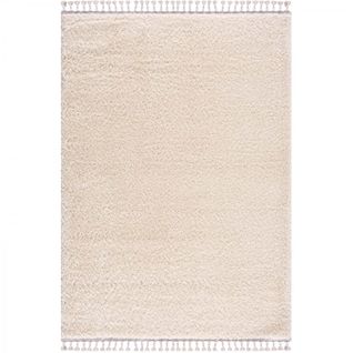 Tapis Shaggy Uni Crème - Shaggy Pulpeuse 100 Crème - 120x170 Cm