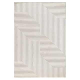 Tapis Géométrique Crème Monaco 53 Crème - 80x300 Cm