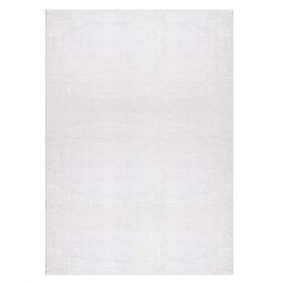 Tapis Uni Blanc Lavable Doux - Loft Blanc - 60x100 Cm