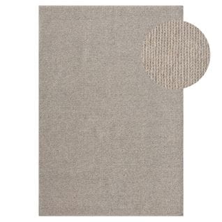 Tapis En Laine Tressée Beige Copenhague Beige - 160x230 Cm