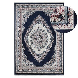 Tapis Oriental Bleu Tabriz Bleu - 80x150 Cm