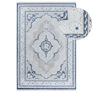 Tapis Oriental Crème Bleu Madrid 66 Bleu - 160x230 Cm