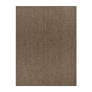 Tapis Extérieur Intérieur Effet Jute Bicolore Caracas 27 Noir - 80x150 Cm