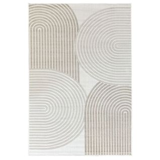 Tapis Extérieur Intérieur Arc Crème Beige Alanya 40 Crème - 60x100 Cm