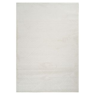 Tapis Motif Géométrique Crème - Ela 45 Crème - 120x170 Cm