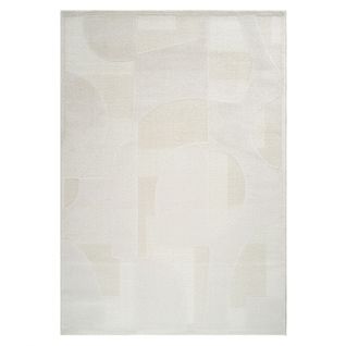 Tapis Motif Organique Crème - Ela 26 Crème - 120x170 Cm