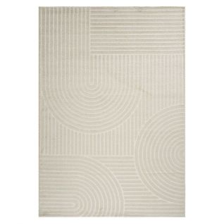 Tapis Moderne Arc Beige - Ela 27 Beige - 80x300 Cm