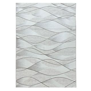 Tapis Géométrique Crème Dubai 20 Crème - 80x300 Cm