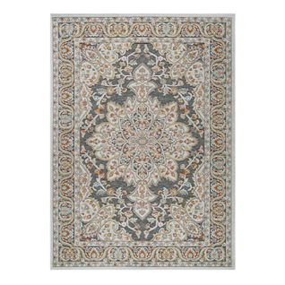 Tapis Extérieur Intérieur Oriental Noir Multicolore Grenade 67 Multicolore - 120x170 Cm