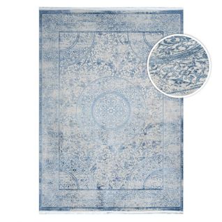 Tapis Lavable Oriental Bleu Istanbul 10 Bleu - 200x290 Cm