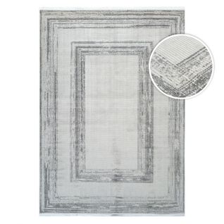 Tapis Lavable Gris Istanbul 09 Gris - 120x170 Cm