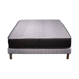 Ensemble Matelas Mousse Luxe - 90x190cm - Mousse Et Sommier Blanc