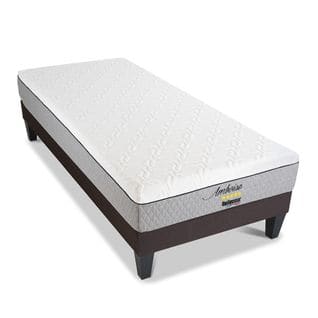 Ensemble Amboise 90x190 Cm Matelas Mousse + Sommier Bois