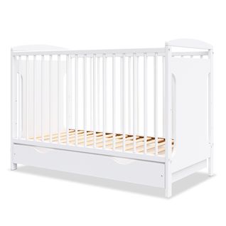 Lit Bébé Évolutif Avec Tiroir Margot 60x120 Cm (matelas Non Inclus) - Blanc