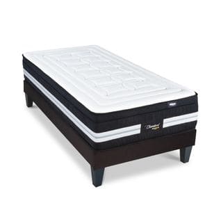 Ensemble Chambord 90x200 Cm Matelas Ressorts  + Sommier Bois