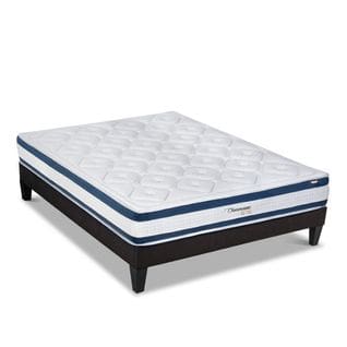 Ensemble Chenonceau 140x190 Cm Matelas Mousse + Sommier Bois