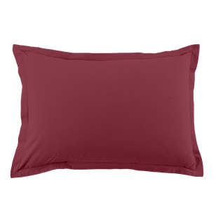 Lot De 2 Taies D'oreiller 50x70 Cm Coton 57 Fils Cerise