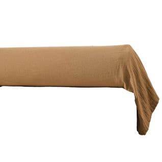 Taie De Traversin 85x185 Cm Gaze De Coton Camel