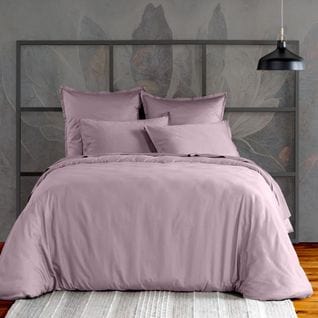 Housse De Couette 220x240 Cm Satin De Coton Violet