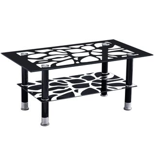 Table Basse Carinne Noir 100x55x43 Cm