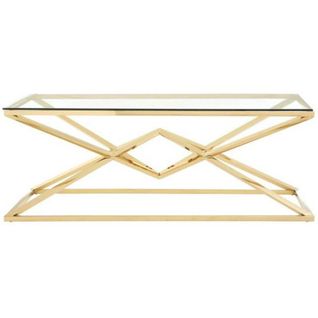 Table Basse Pyramide Gold 120 Cm