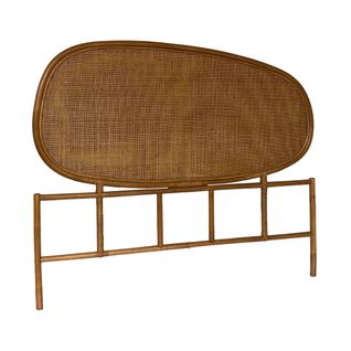 Tête De Lit Organique En Rotin Foncé Samoa 140cm