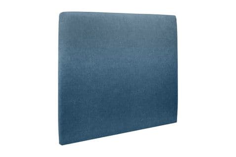 Tete De Lit Tapissee Tissu Bleu L 180 Cm - Ep 10 Cm Rembourre