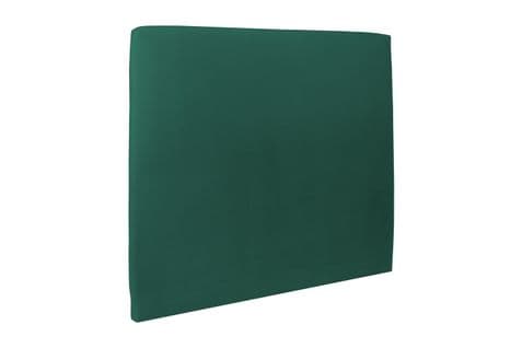 Tete De Lit Tapissee Velours Vert L 160 Cm - Ep 10 Cm Rembourre