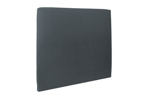 Tete De Lit Tapissee Velours Gris Anthracite L 160 Cm - Ep 10 Cm Rembourre