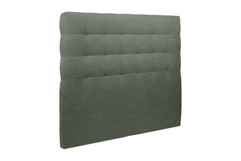 Tete De Lit Capitonnee Tissu Vert L 140 Cm - Ep 10 Cm Rembourre