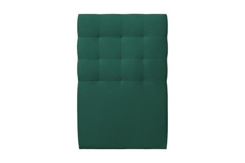 Tete De Lit Capitonnee Velours Vert L 90 Cm - Ep 10 Cm Rembourre