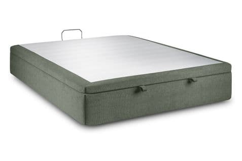 Sommier Coffre Tissu Vert 180x200 H39cm