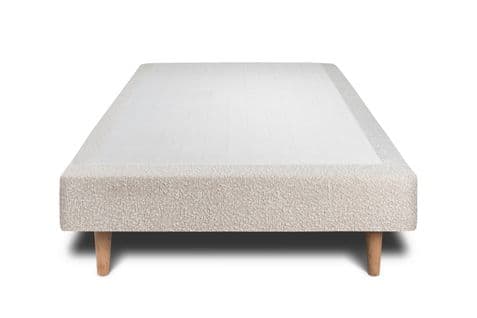 Sommier Tapissier Bouclette Beige 90x190 H35cm