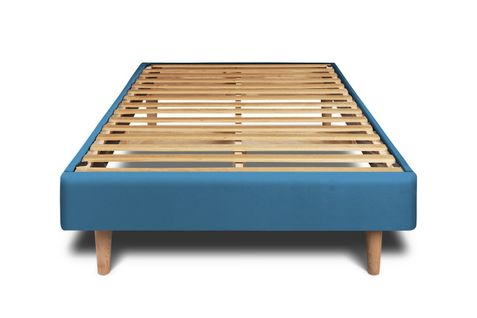 Sommier Kit Velours Bleu 90x200 H29cm