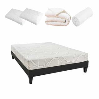 Pack Prêt à Dormir Matelas Mousse 160x200 L'adulateur - 7 Zones De Soutien