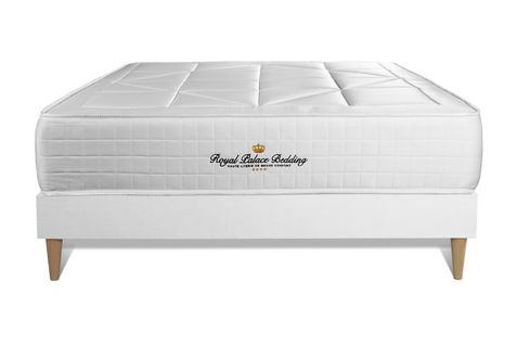 Ensemble Matelas Ressorts Ensaches Et Memoire De Forme 160x200 Windsor Ep:26cm - Sommier Blanc