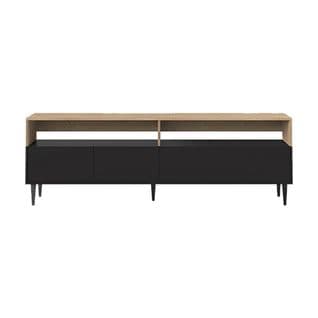 Horizon TV Stand Black And Natural Oak