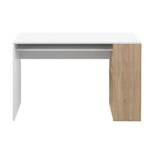 Yale Desk White And Natural Oak