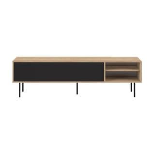 Ampere TV Stand Natural Oak And Black