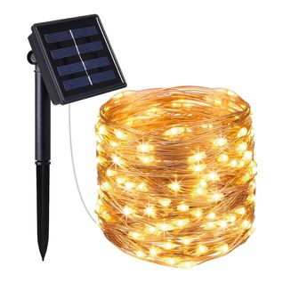 Guirlande Lumineuse Solaire 100 Micro Skinny Cuivre Cuivre 11,5m